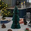 Battery Green Paper Honeycomb Christmas Tree