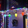 Outdoor Battery Large Cone Bauble Bulb Lights, 4 Pack