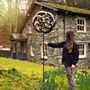 Solar Taurus Wind Spinner Stake Light