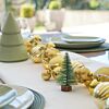 2.2m Battery LED Gold Bauble Cluster Christmas Garland