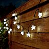 Star Indoor & Outdoor Battery Fairy Lights with Timer, 50 White LEDs
