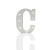 Alphabet &#039;C&#039; Marquee Battery Light Up Circus Letter, Warm White LEDs, 16cm