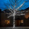 5m White Fairy Lights, Connectable, 50 LEDs, Dark Green Cable