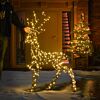1.4m Outdoor Black Frame Stag Christmas Figure
