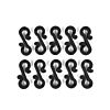 Black 'S' Gutter Hooks for 5 metre Lights, 10 Pack