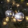 4 x 10cm Assorted Finish Christmas Shatterproof Baubles