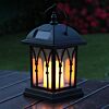 Solar Flickering LED Candle Lantern, 27cm