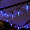 Solar Multi Function Dragonfly Fairy Lights, 50 Blue LEDs, 5m