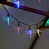 Solar Multi Function Dragonfly Fairy Lights, 50 Multi Colour LEDs, 5m
