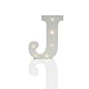 Alphabet 'J' Marquee Battery Light Up Circus Letter, Warm White LEDs, 16cm