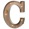 Wood & Metal 'C' Battery Light Up Circus Letter, 41cm
