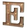 Wood & Metal 'E' Battery Light Up Circus Letter, 41cm