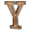 Wood & Metal 'Y' Battery Light Up Circus Letter, 41cm