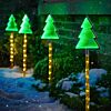 Outdoor Christmas Tree Infinity Mirror Stake Lights, 4 Pack