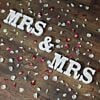 Mrs & Mrs Battery Light Up Circus Letters, Warm White LEDs