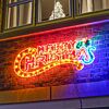 1.45m Outdoor Merry Christmas Tinsel Silhouette, 85 Multi Colour LEDs
