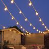 5m Festoon Lights, Connectable, 10 Frosted Bulb Caps, Warm White LEDs, White Cable