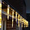 6.9m Outdoor Christmas Icicle Tube Lights, Dual Colour LEDs