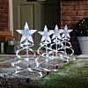 Outdoor Tree Spiral Christmas Stake Lights, 4 Pack