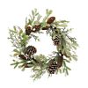 61cm White Berry and Pinecone Christmas Wreath