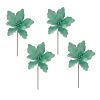 40cm Magnolia Stem Christmas Tree Decoration, 4 Pack 