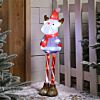Standing Acrylic Christmas Candy Cane Reindeer Figure