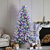Pre Lit PE Topeca Pine Christmas Tree