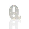 Alphabet 'Q' Marquee Battery Light Up Circus Letter, Warm White LEDs, 16cm