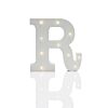 Alphabet 'R' Marquee Battery Light Up Circus Letter, Warm White LEDs, 16cm