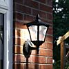 Outdoor Solar Security Wall Light, White LEDs, 34cm