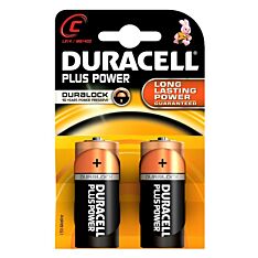 Duracell Alkaline Batteries - C (Type) Pack of 2