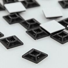 19mm x 19mm Adhesive Tie Wrap Base, 20pcs