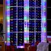 2m x 1.6m Multi Coloured Micro LED Wire Curtain Light