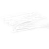 100mm x 2.5mm White Cable Ties, 20pcs