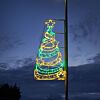 ConnectPro® 2m Tree Outdoor Commercial Christmas Light Lamp Post Motif