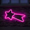 1.2m ConnectPro® Outdoor Pink LED Neon Flex Shooting Star Silhouette, Connectable