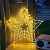 55cm Plug In Hanging Star Silhouette, 100 Warm White LEDs