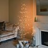 6ft Champagne Gold Twig Tree, Warm White LEDs