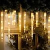 Outdoor 1.2m White to Warm White Colour Changing Christmas Icicle Lights 