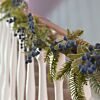 1.3m Frosted Blue Berries and Foliage Christmas Garland