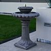 LED Solar Water Feature Victoriana Tiered 80cm