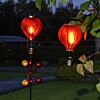 Solar Cool Flame Balloon Wind Spinner Stake Light and Lantern