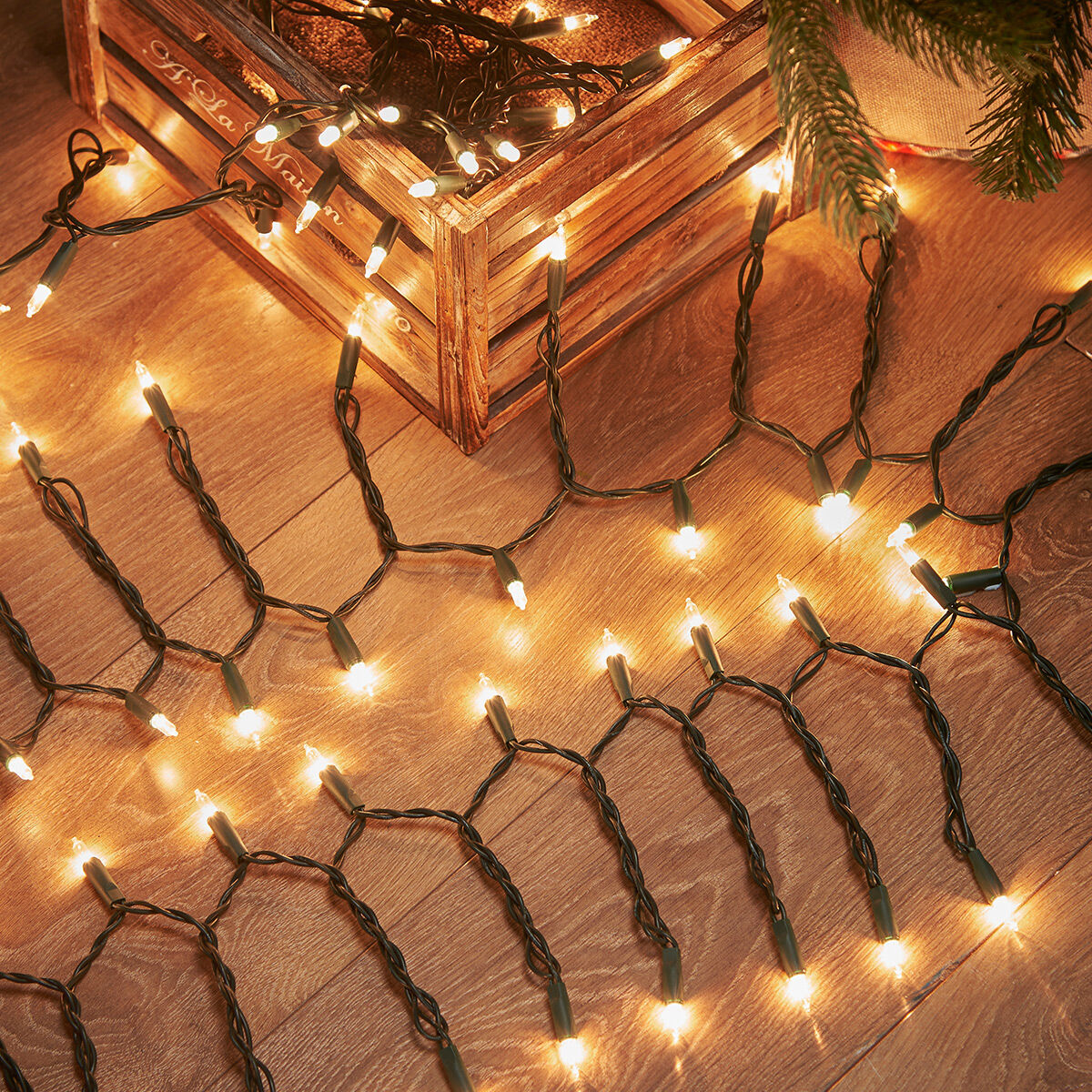 23.8m Indoor Traditional Warm White Classic Mini Christmas Fairy Lights image 5