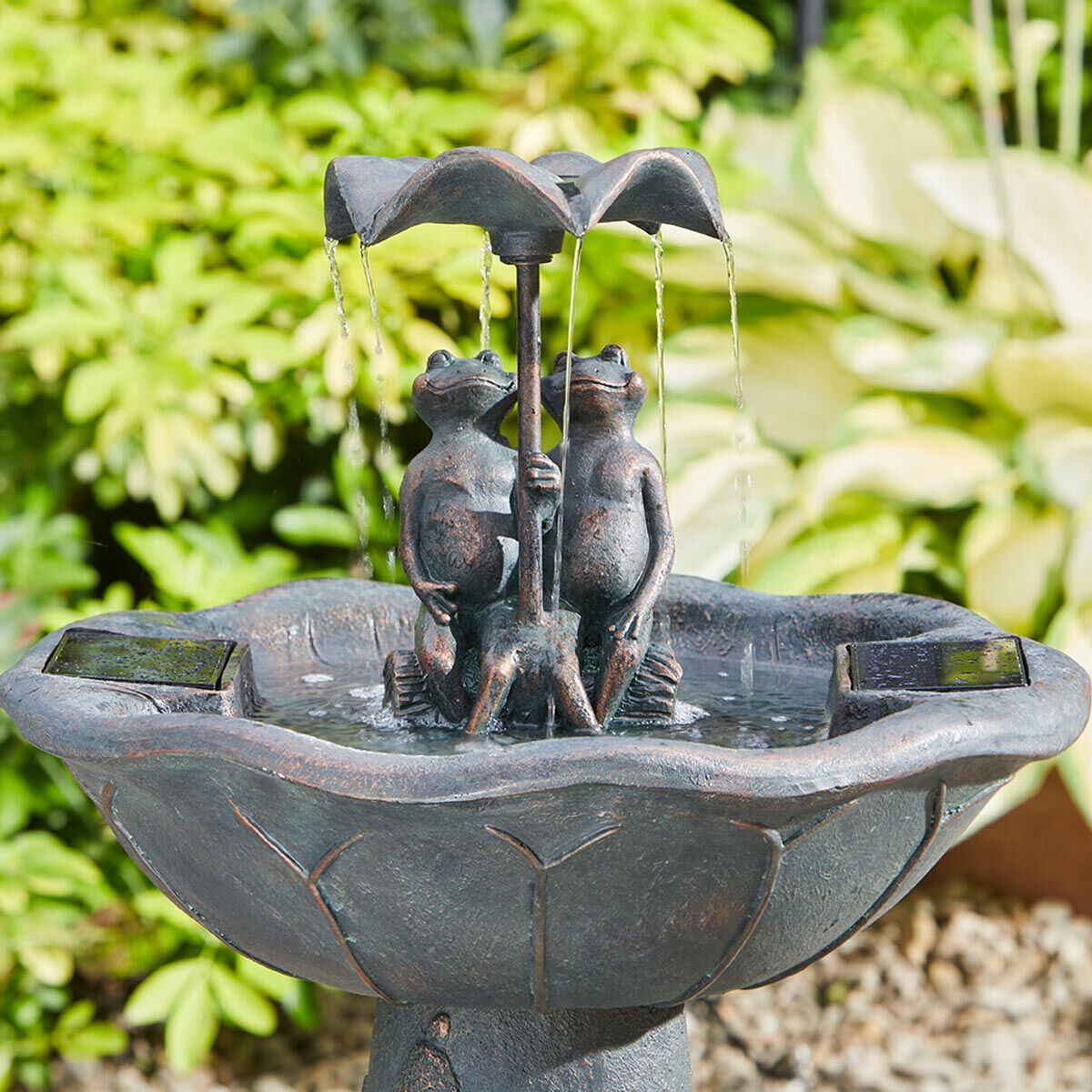 Solar Frog Water Feature image 2