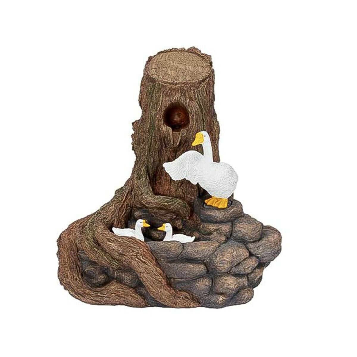 Hybrid Feather Duck Falls Water Feature, Solar Powered with Back up Battery image 2