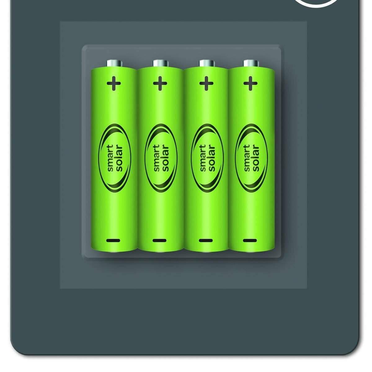 Solar Rechargeable Batteries, AAA, 600 mAh, 4 Pack image 2