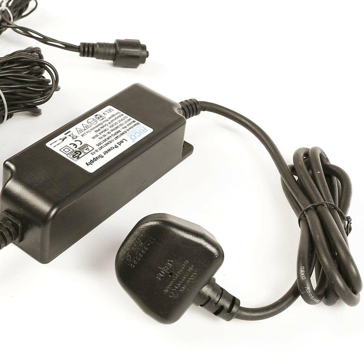 Medium Power Pack with Controller, 5m Green Cable - Powers up to 1600 LEDs image 2