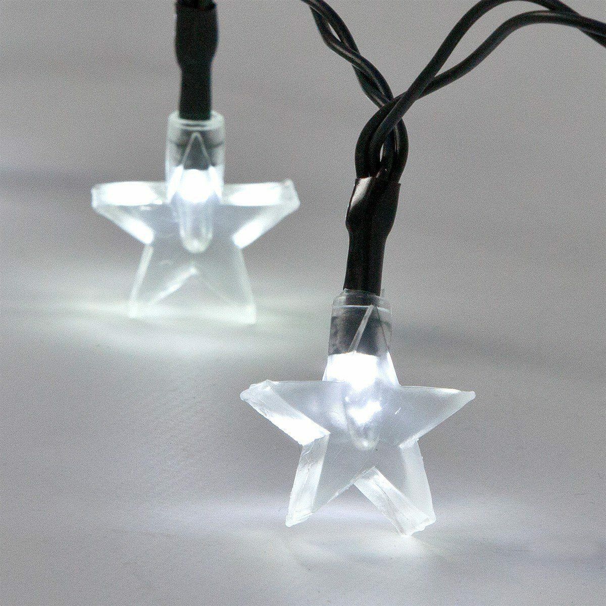Star Indoor & Outdoor Battery Fairy Lights with Timer, 50 White LEDs image 6
