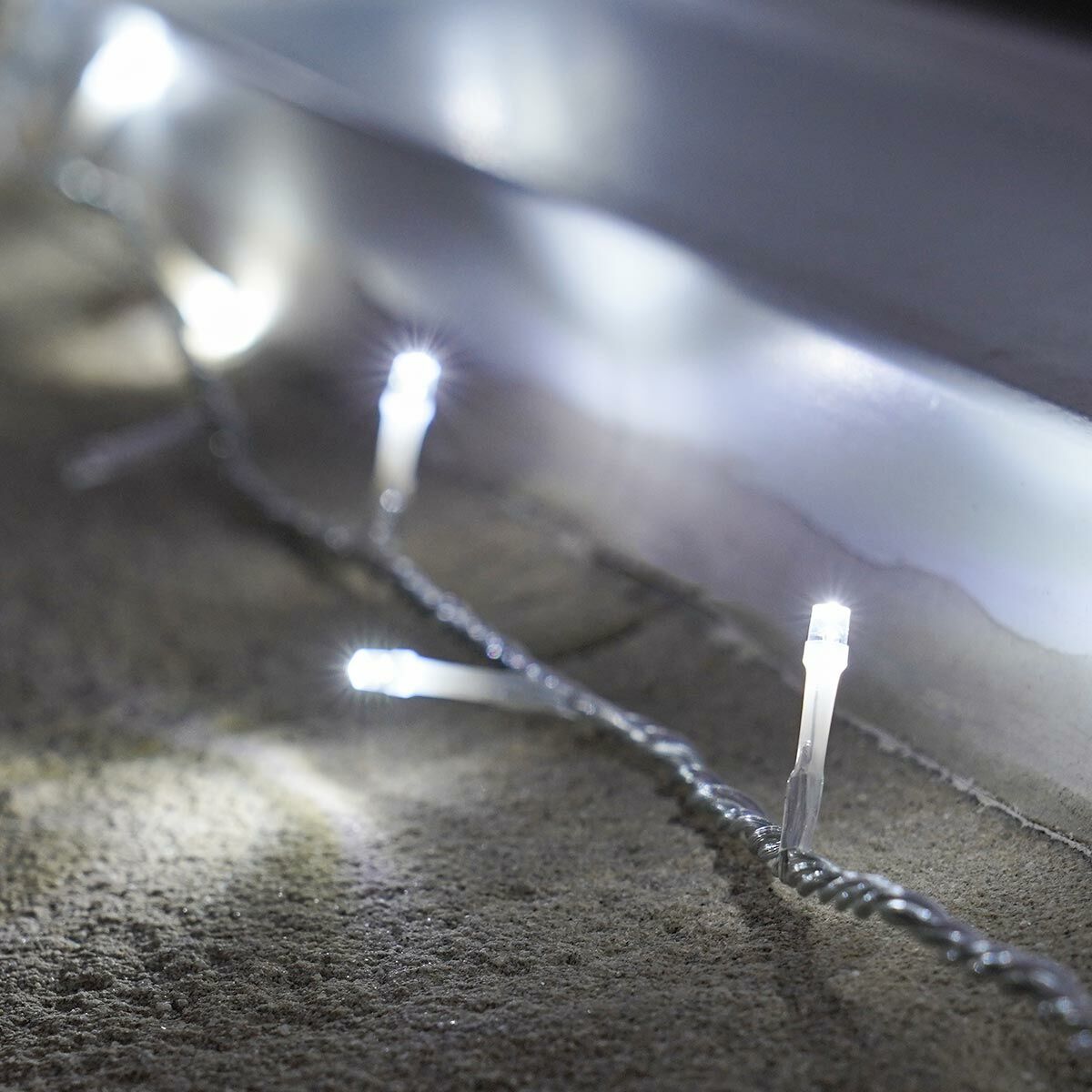 5m White String Light, Connectable, 50 LEDs, Clear Cable image 7