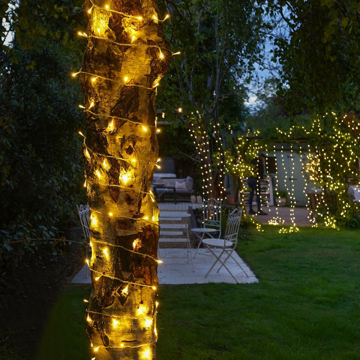 ConnectGo® Outdoor LED Fairy Lights, Connectable, Clear Cable image 6